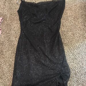 Windsor black sparkle homecoming dress